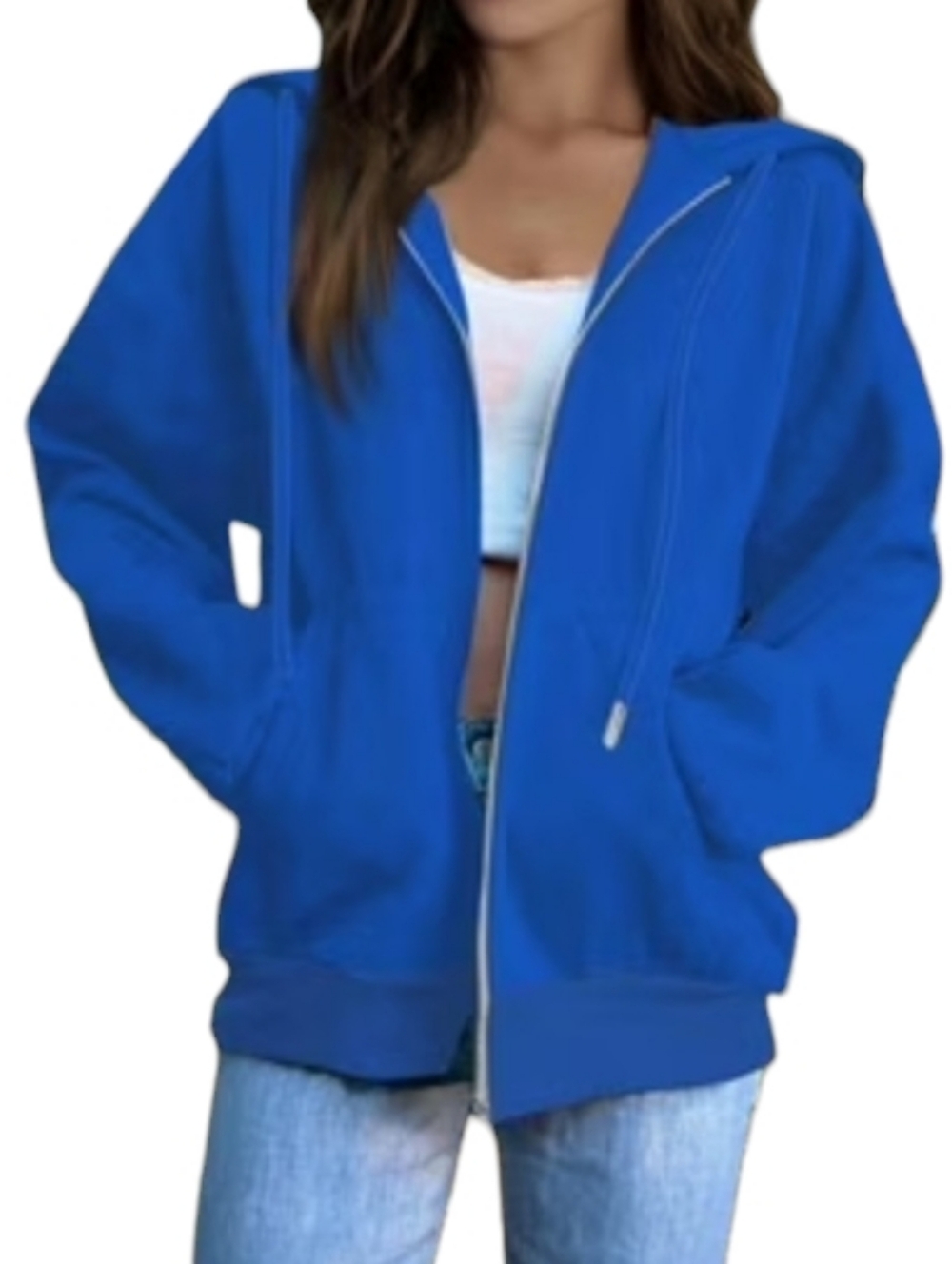 Blue SM Danskin Zip-Up Hoodie